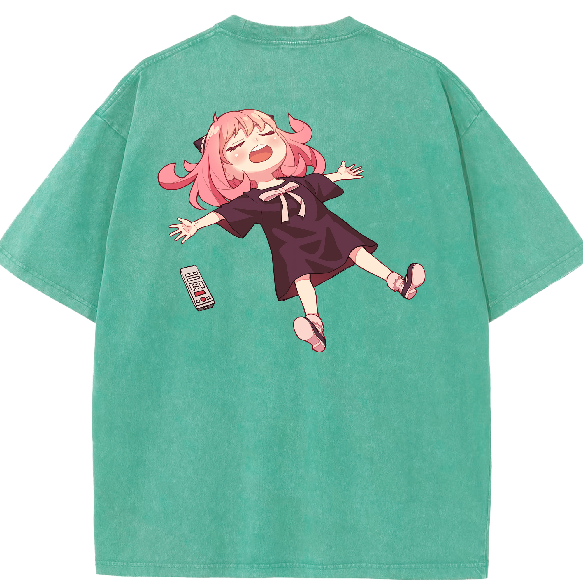 （画像用） SPY×FAMILY间谍家家酒 綿100% ヴィンテージ風 半袖Tシャツ（背面プリント）